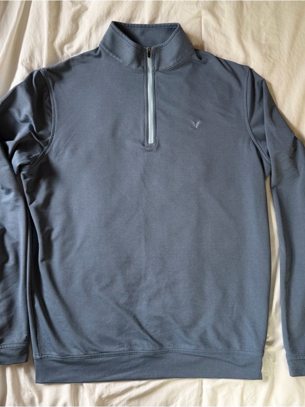 Peter Millar Crown Men's Quarter-Zip Sweater Jacket in Slate Blue